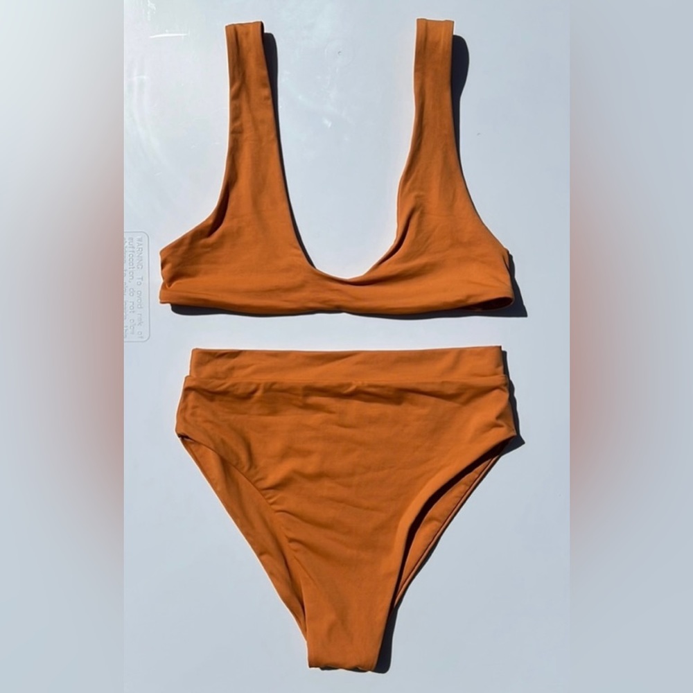 Toast Swim Bikini Set - Golden Ochre - XS top & S bottom